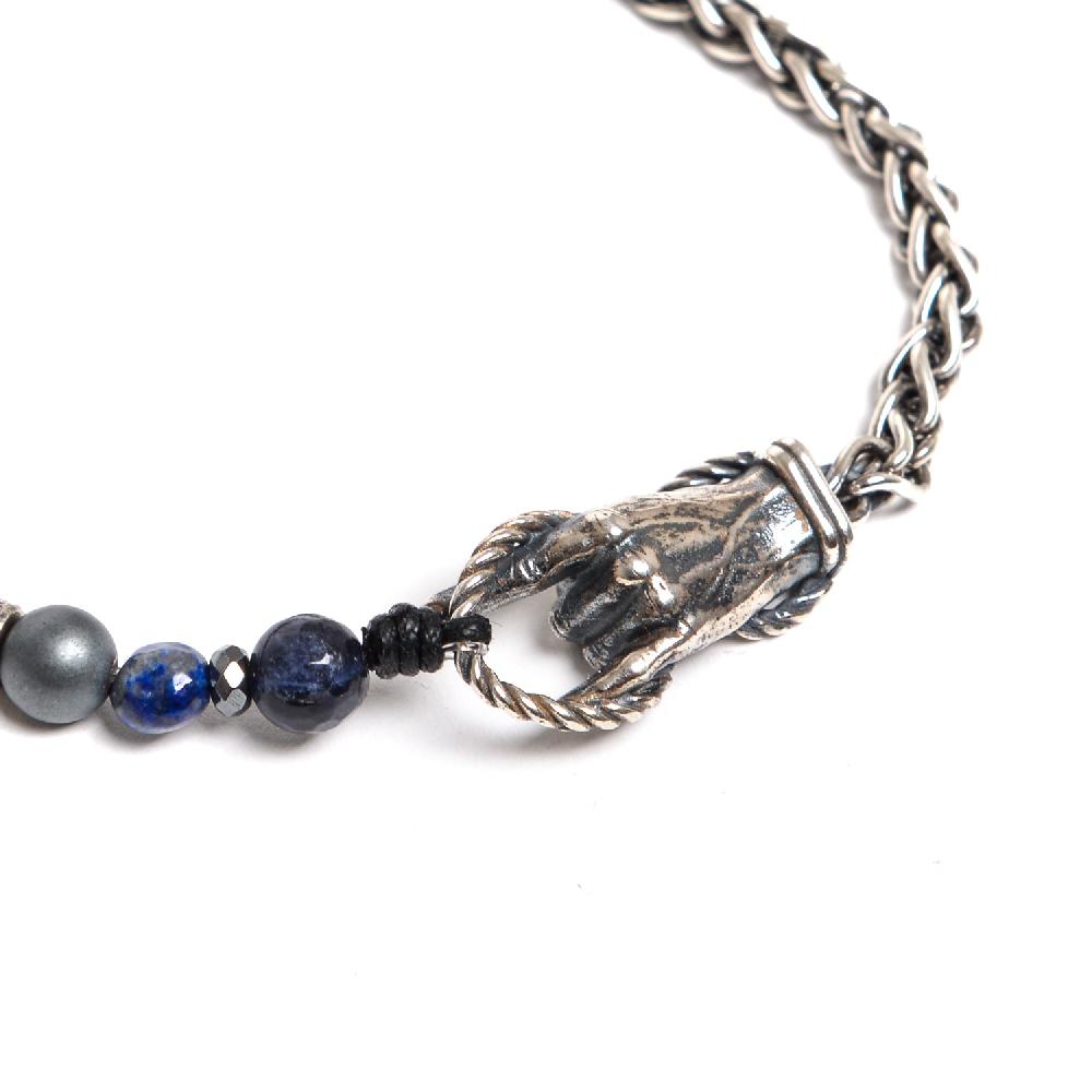 D'AMICO Bracciale Catenina Fusion Blu e "Horn" Offerte speciali
