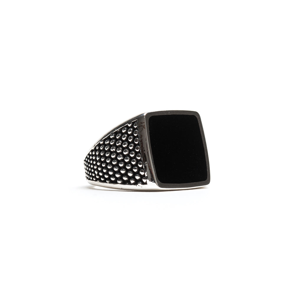 D'AMICO Anello Dupont Quadrato con Lacca Nera Only for today