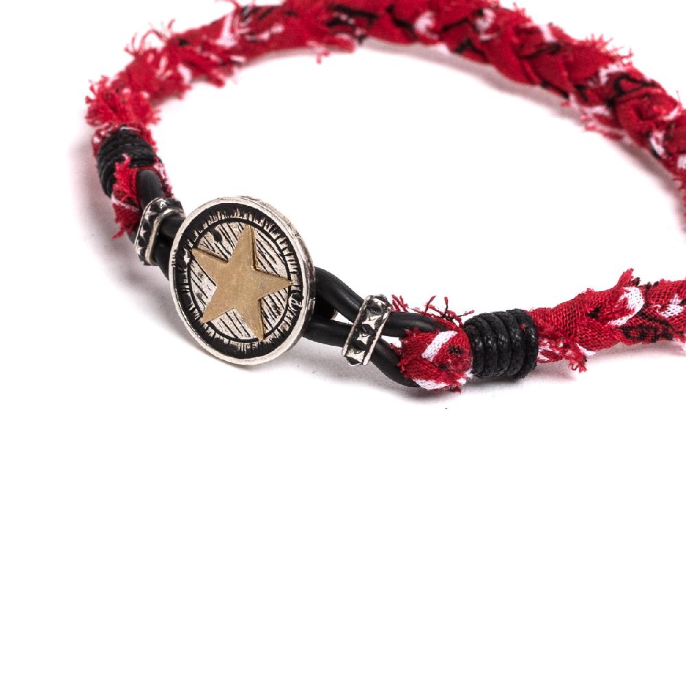 D'AMICO Bracciale Piastrina Stella + Bandana Esporta salva