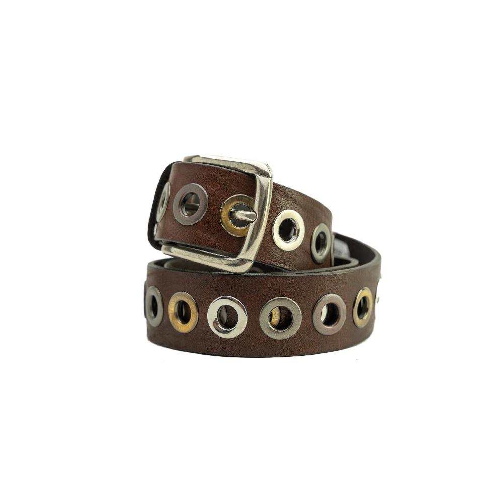 D'AMICO Cintura Cuoio Vintage + Borchie Promozione Limitata