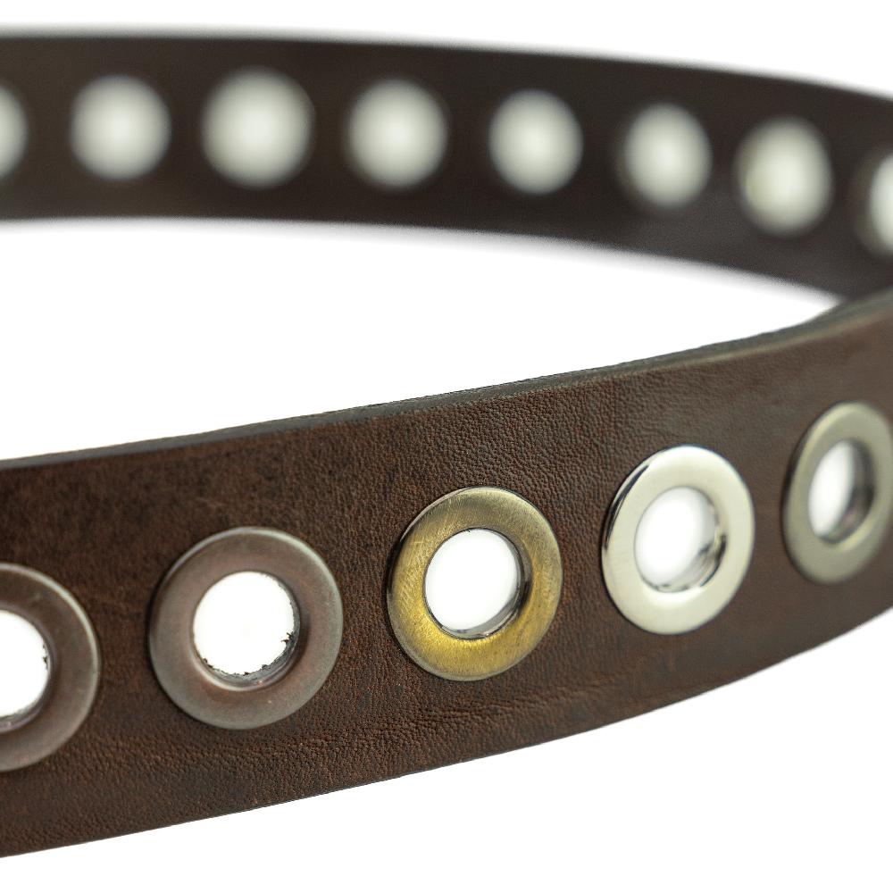 D'AMICO Cintura Cuoio Vintage + Borchie Promozione Limitata