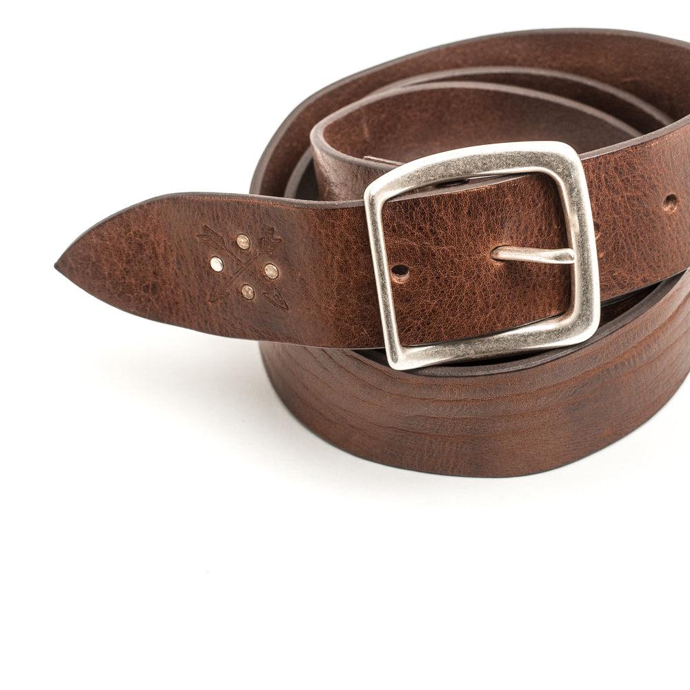D'AMICO Cintura Cuoio Vintage Frecce + Borchie In Saldo