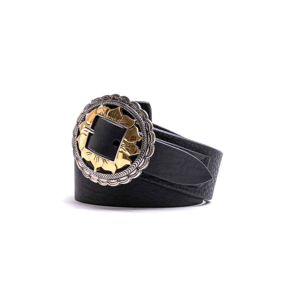 D'AMICO Cintura Cuoio Butter + Fibbia Floreale Bigalvanica Shopping online