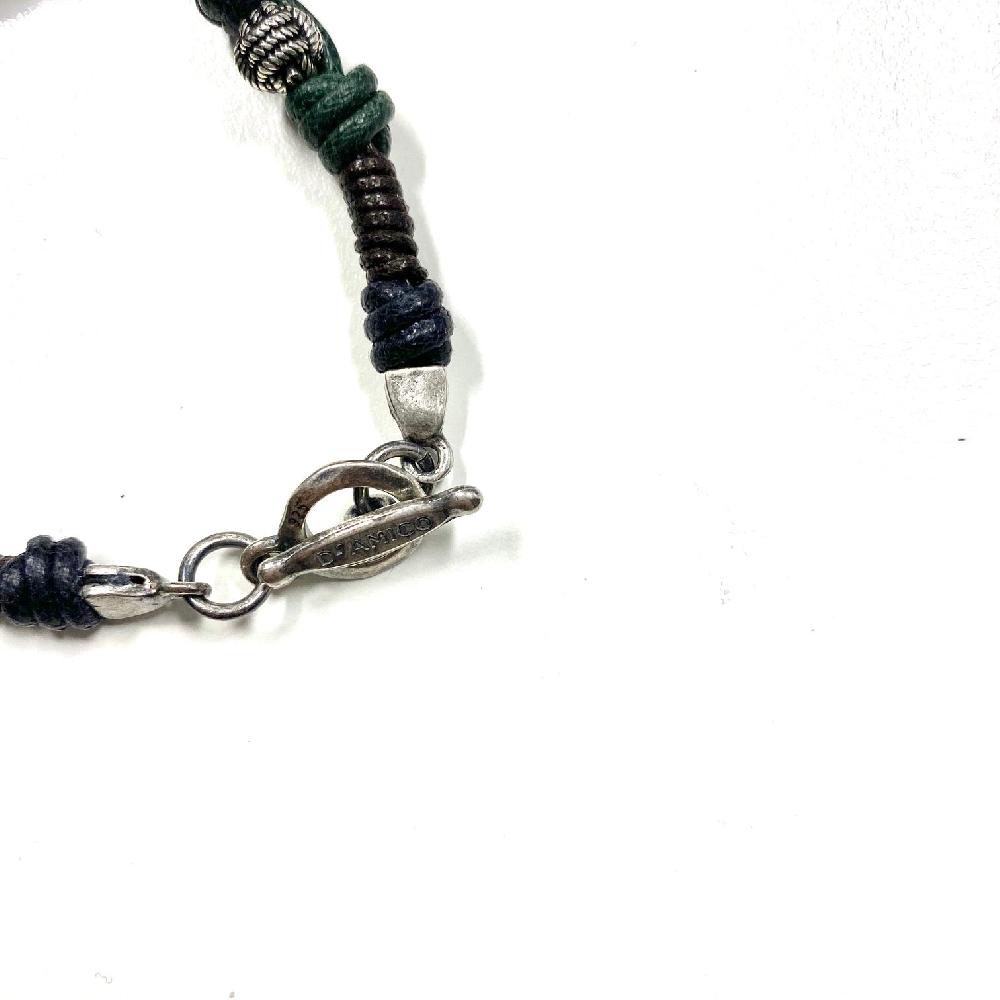 D'AMICO Bracciale Cotone Cerato + Palline Nodi Vendite stagionali