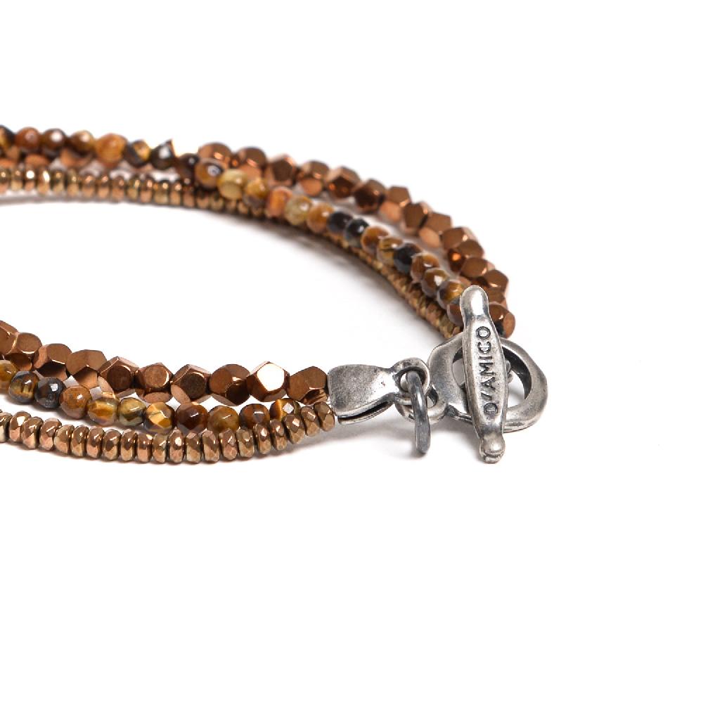 D'AMICO Bracciale Tris Fusion Brown Offerte stagionali