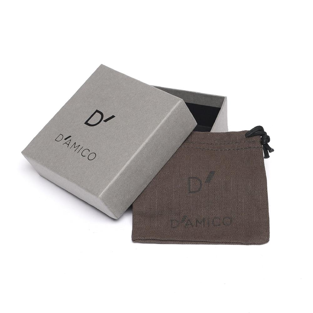 D'AMICO Bracciale Catenina + Croce Smaltata Nero Sconti VIP