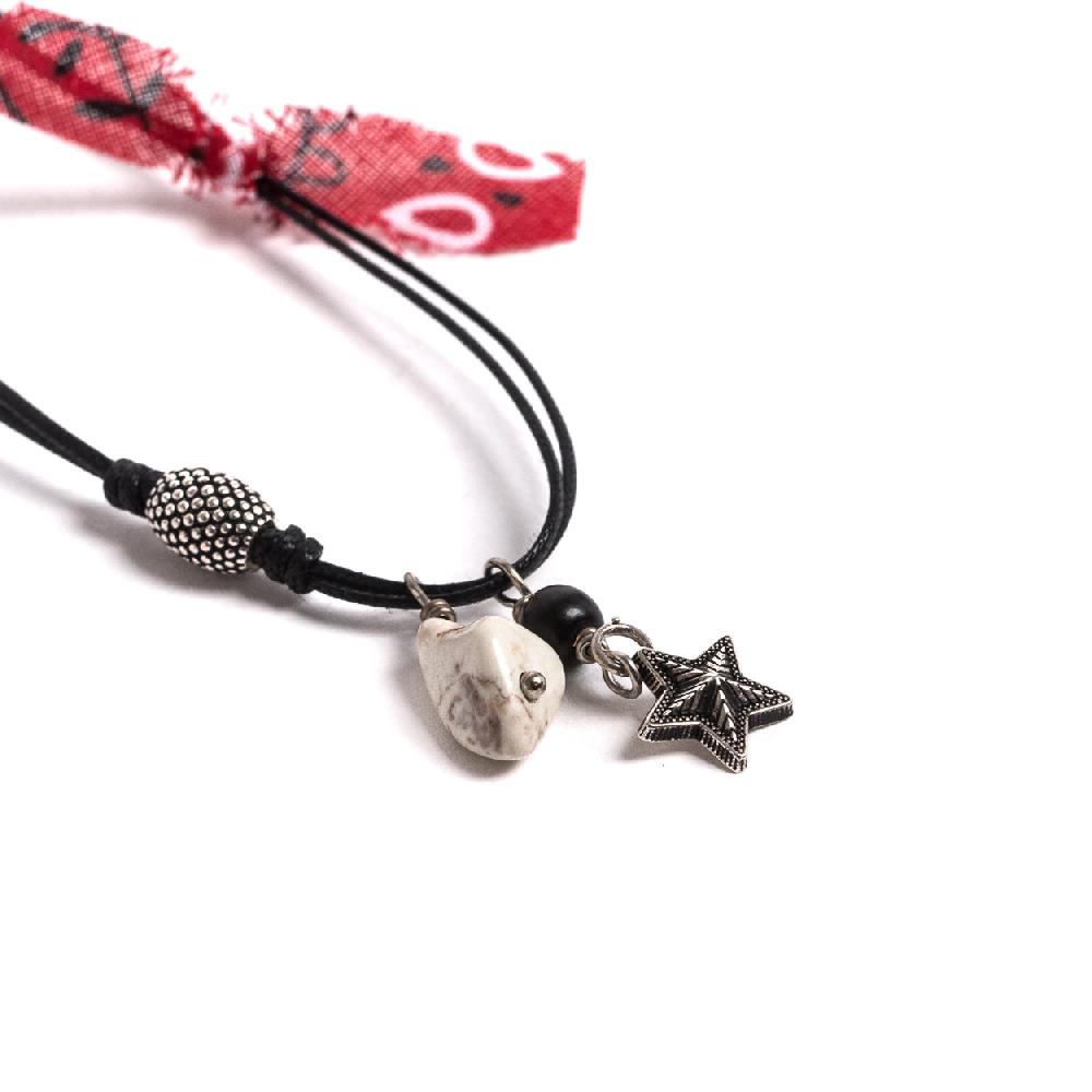 D'AMICO Collana Cordone Cerato + Stelline Offerta settimanale