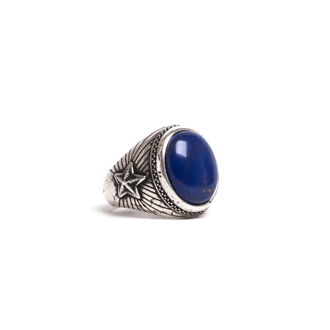 D'AMICO Anello Lapis Blu con Stelle Ritorno libero