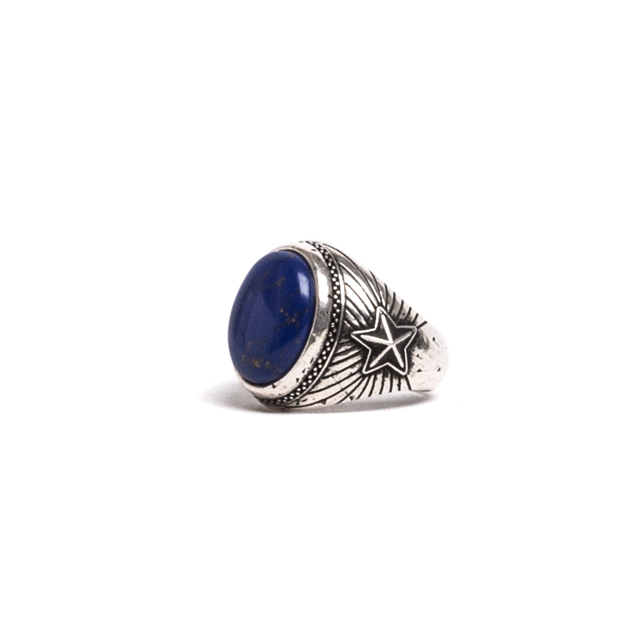 D'AMICO Anello Lapis Blu con Stelle Ritorno libero