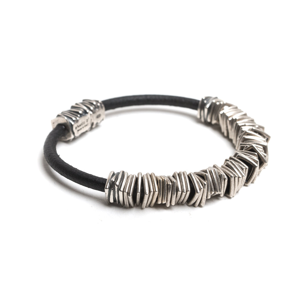 D'AMICO Bracciale Cuoio + Rondelle Ultimi due giorni