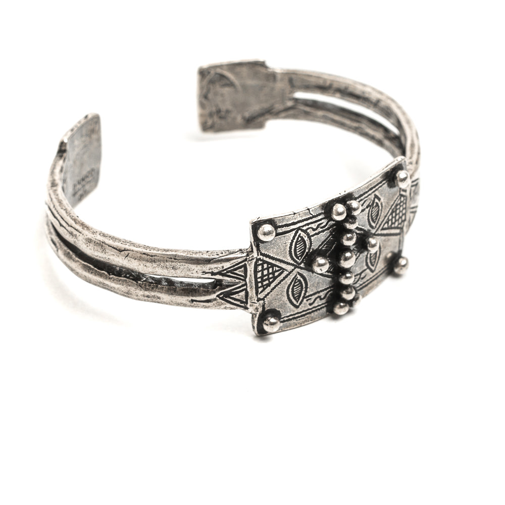 D'AMICO Bracciale Rigido Tuareg Piastra + Pallini Only for today