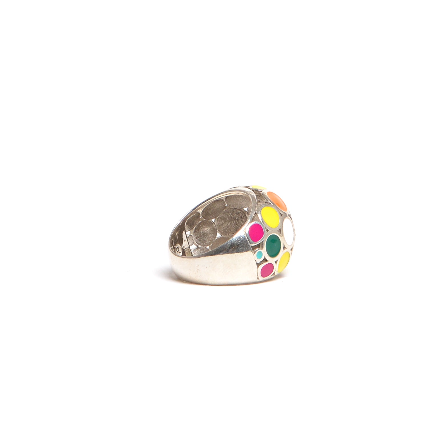 D'AMICO Anello Smalto Multicolor Limitato a 3 giorni
