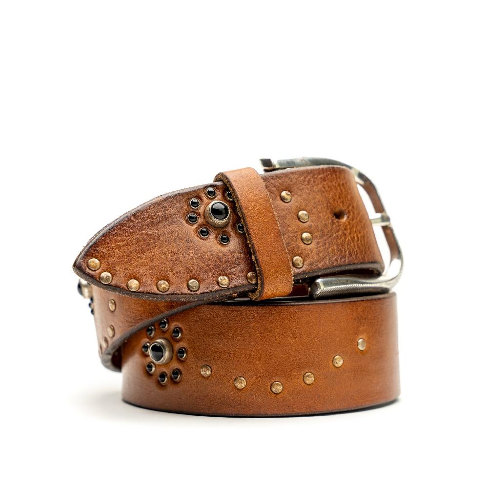 D'AMICO Cintura Cuoio Vintage Brown Chiaro Promozione
