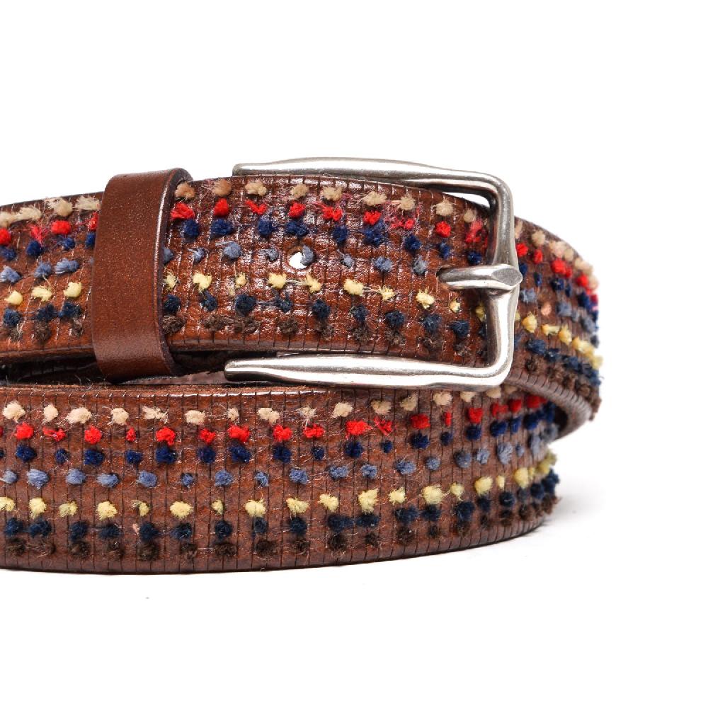 D'AMICO Cintura Rigata Ricamo Multicolor Novità