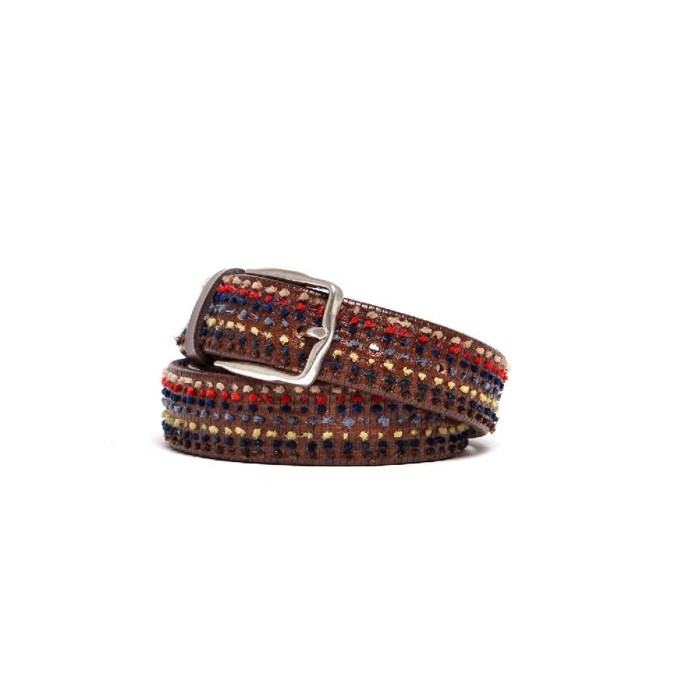 D'AMICO Cintura Rigata Ricamo Multicolor Novità