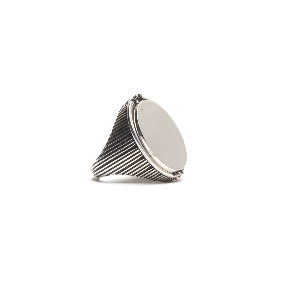 D'AMICO Anello Ovale Girevole Millerighe + Lacca Shopping online