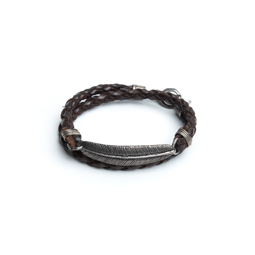 D'AMICO Bracciale Piuma + Cuoio Scooby T.Moro Cyber Monday