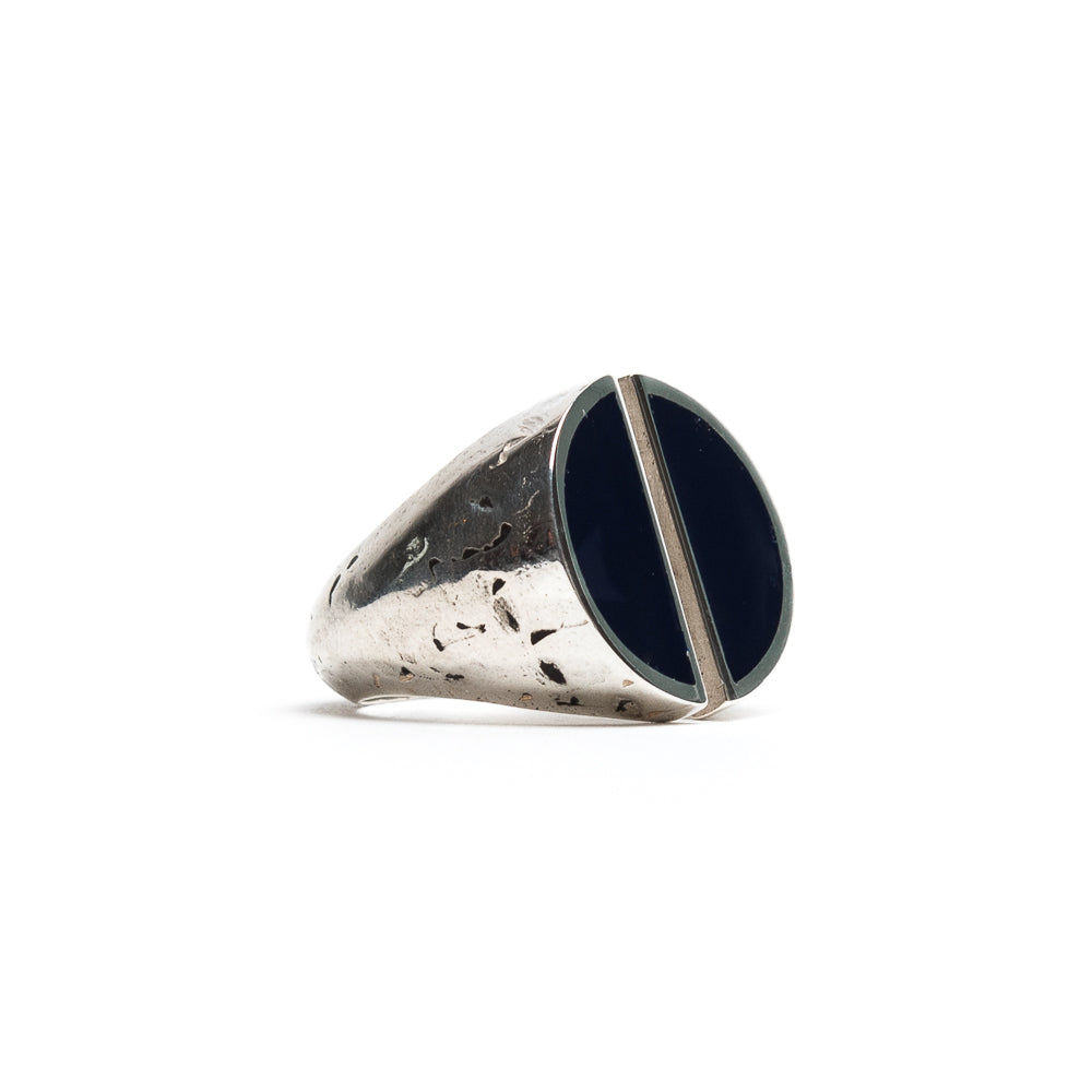 D'AMICO Anello Taglio con Lacca Blu Offerta settimanale