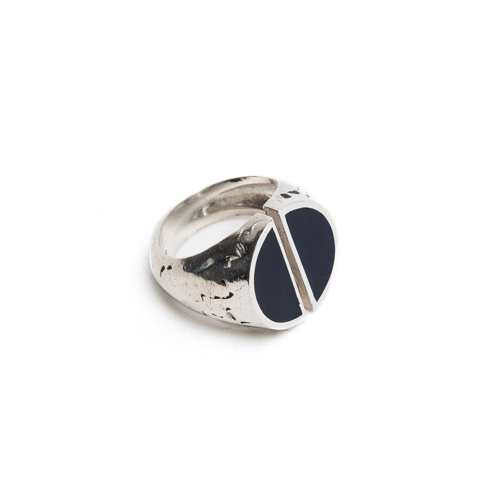 D'AMICO Anello Taglio con Lacca Blu Offerta settimanale