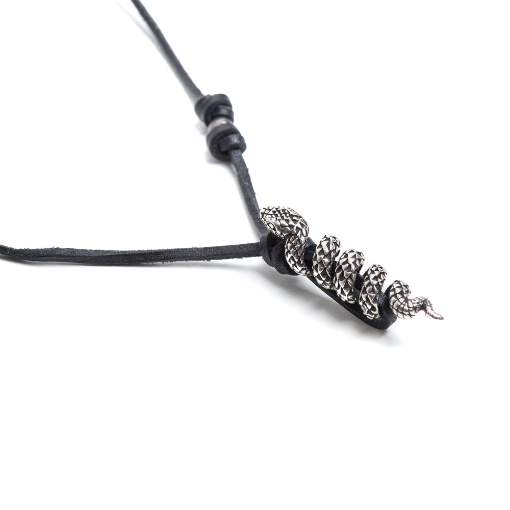D'AMICO Collana Cuoio + Serpente Fino al 50% di sconto