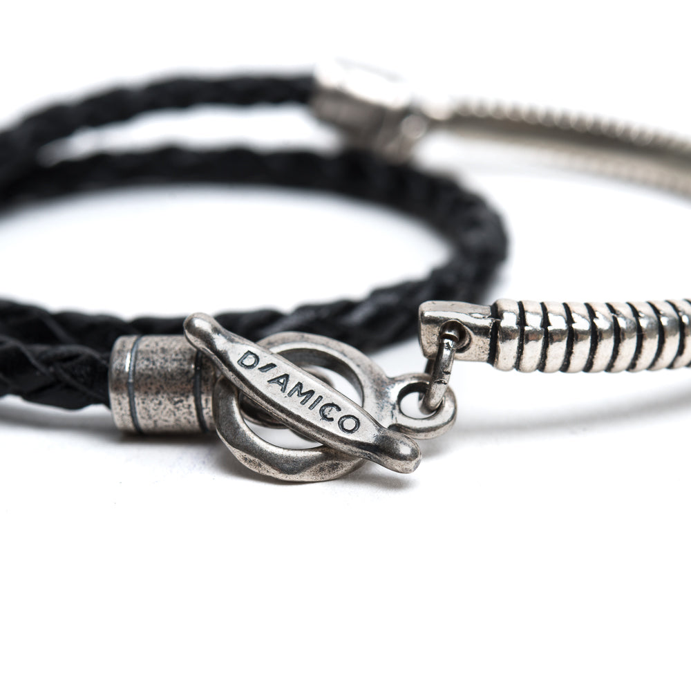 D'AMICO Bracciale Scooby Nero + Argento 925 Fino al 65% di sconto